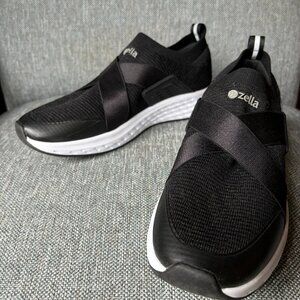 EUC Zella Lifestyle Slip on Sneaker Black Women's US 9